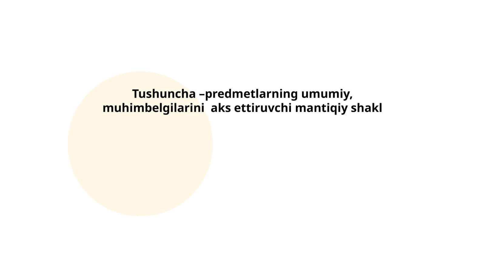 Tushuncha va uning ahamiyati 1