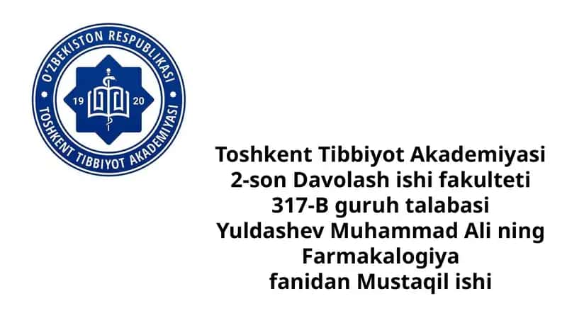 Odam organizmida tonusni oshiruvchi dori turlari 1