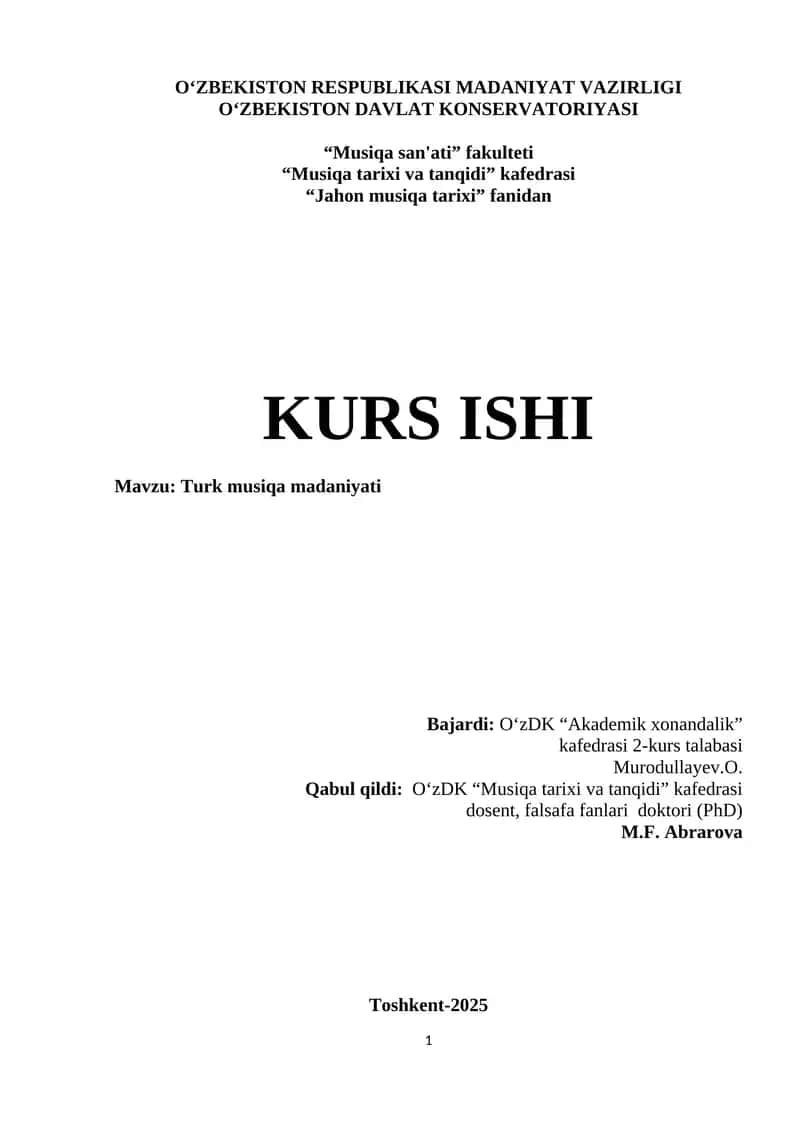 Turk musiqa madaniyati 1