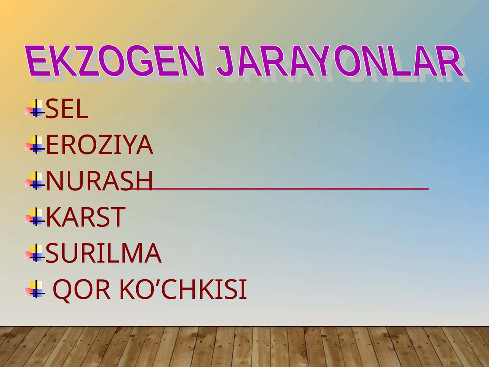 EKZOGEN JARAYONLAR 1