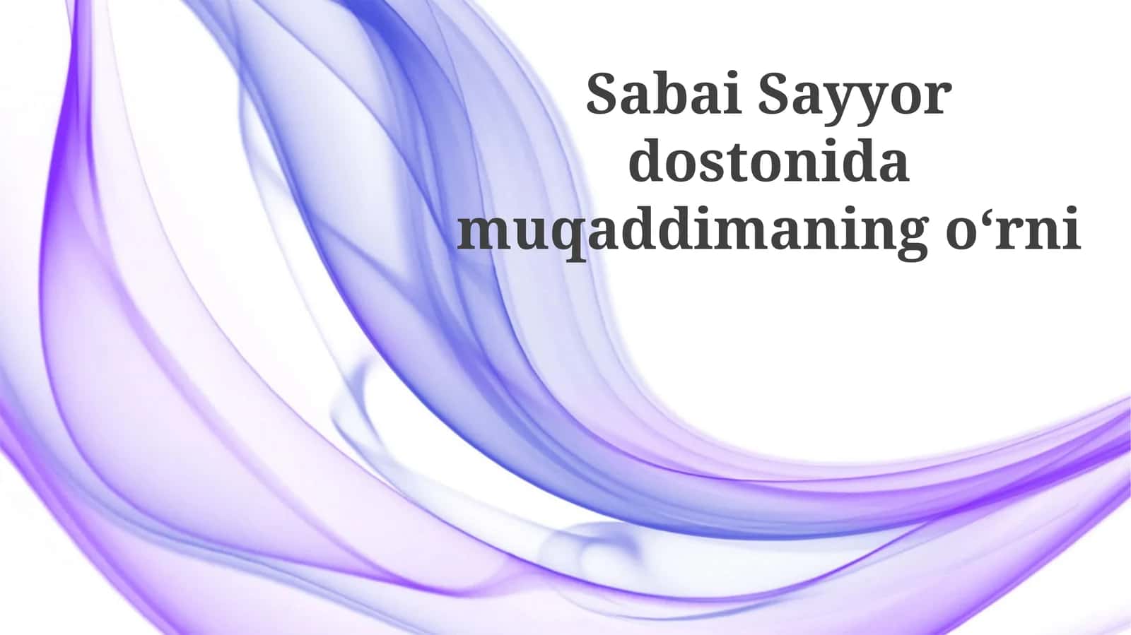 Mavzu Yansımalari: Kirish va Syujet O'zaro Aloqasi 1