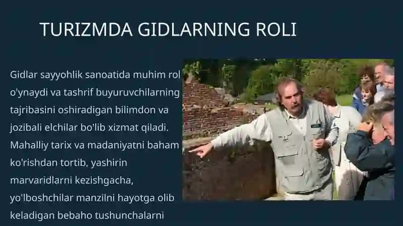 TURIZMDA GIDLARNING ROLI