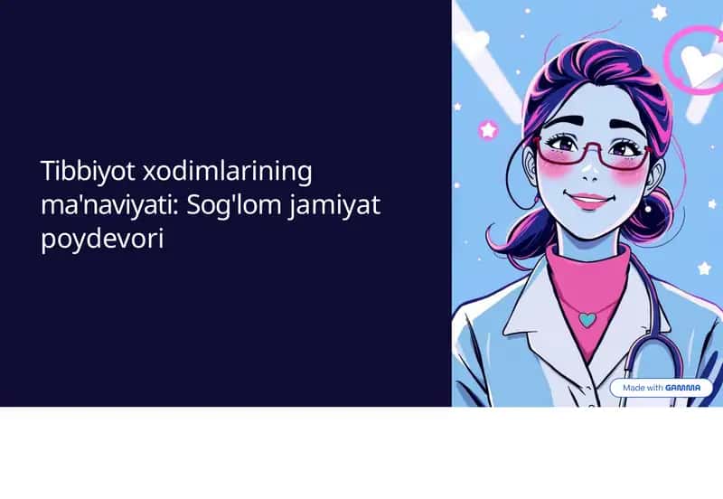 Tibbiyot xodimlarining ma'naviyati: Sog'lom jamiyat poydevori 1