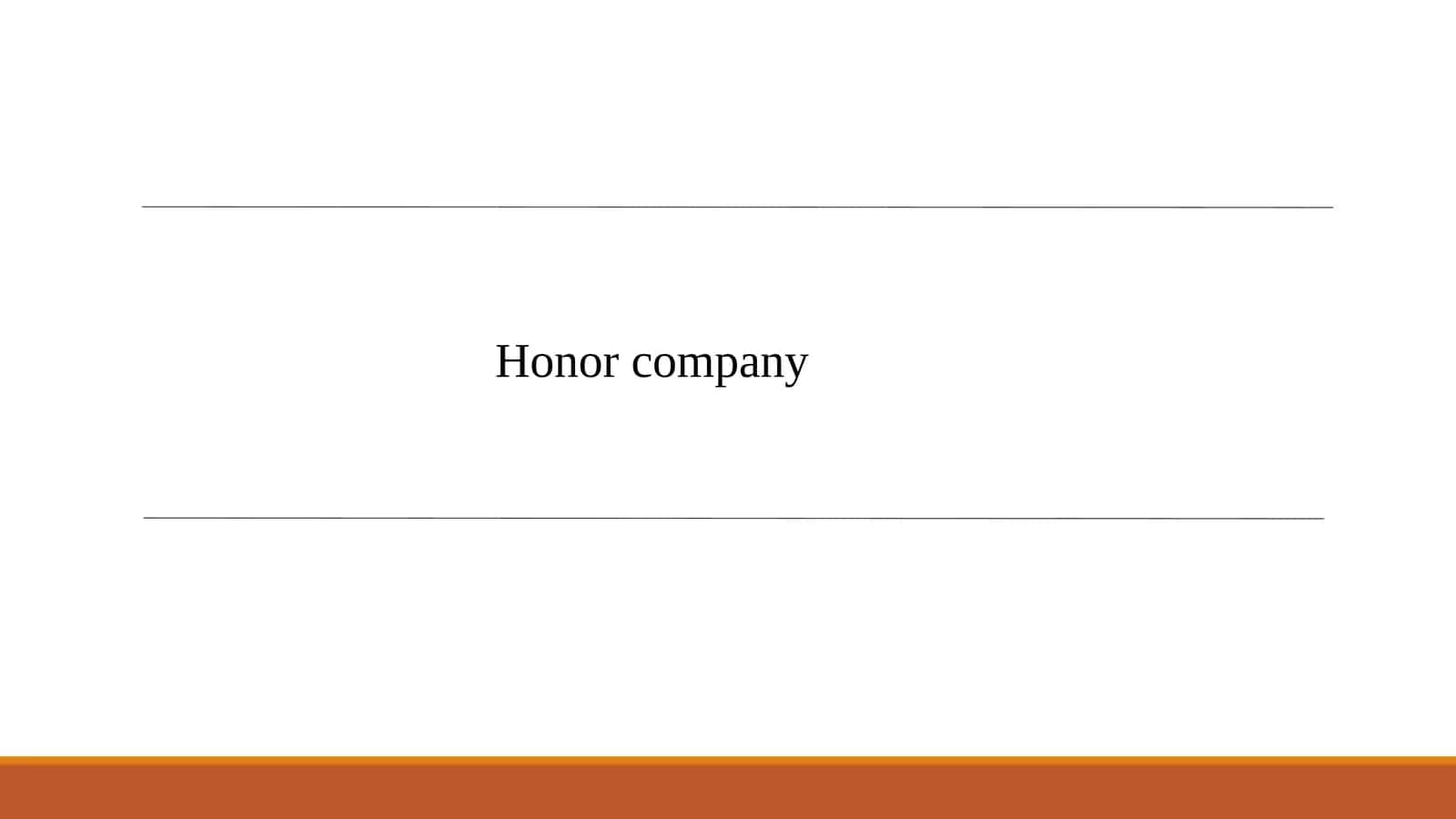Honor kompaniyasi 1