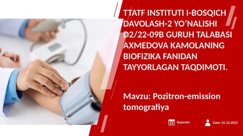 Pozitron emissiya tomografiyasi (PET) 1