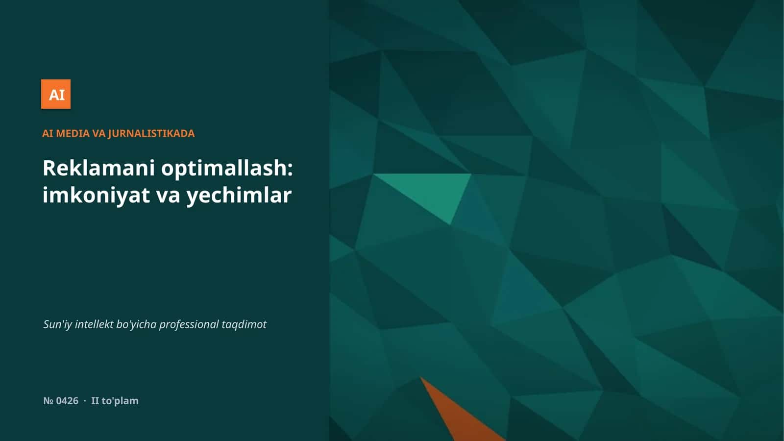 AI MEDIA VA JURNALISTIKADA 1