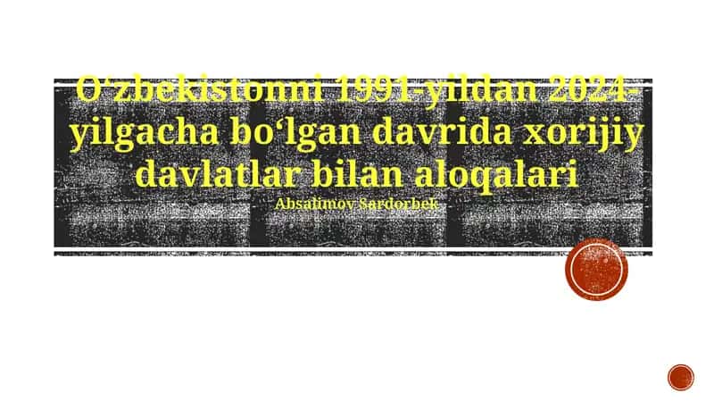 Janubiy Koreya bilan hamkorlik 1