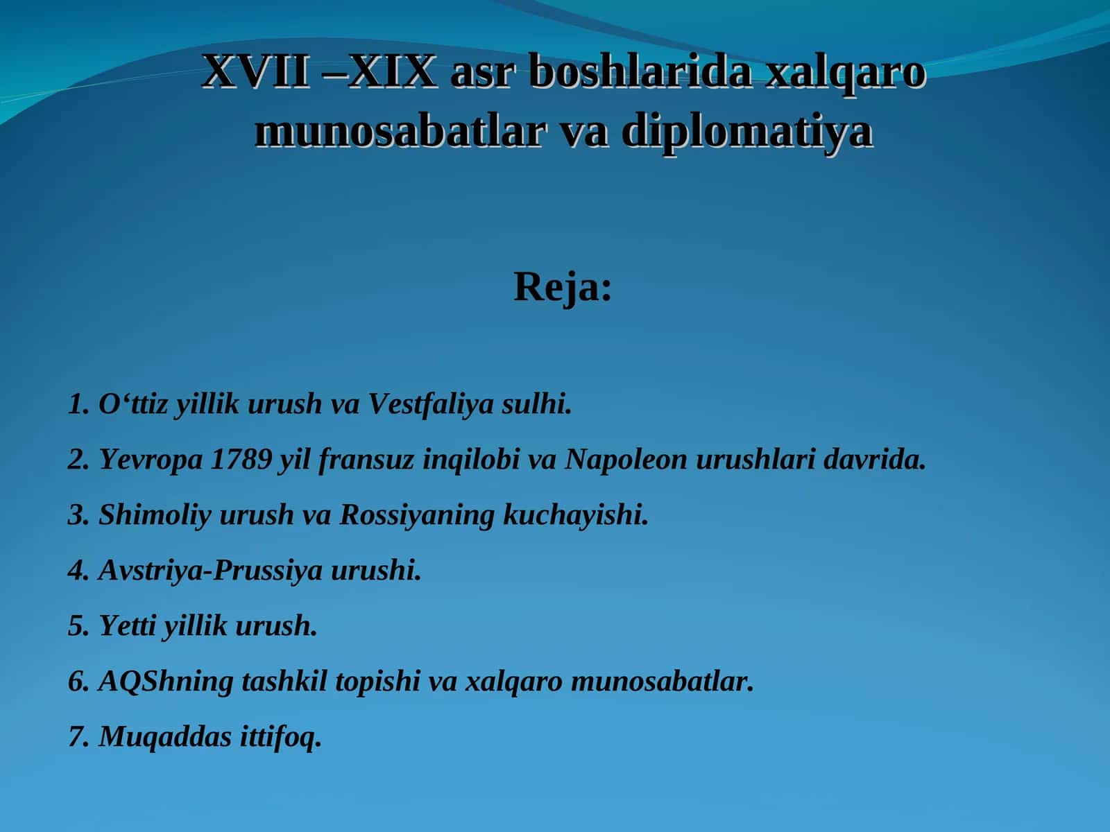 O‘ttiz yillik urush va Vestfaliya sulhi 1