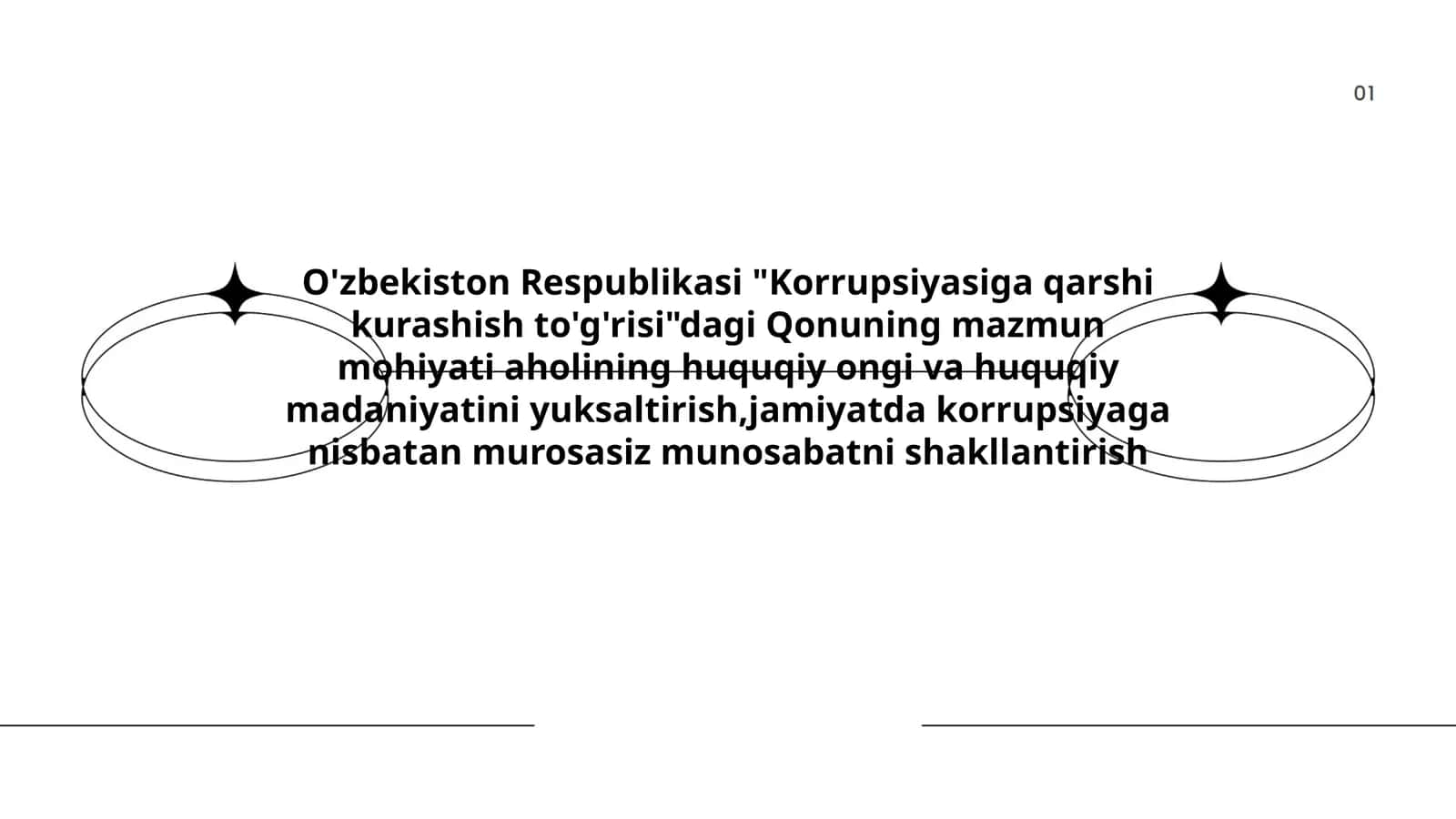 O'zbekiston Respublikasi "Korrupsiyasiga qarshi kurashish to'g'risi"dagi Qonuning mazmun mohiyati 1
