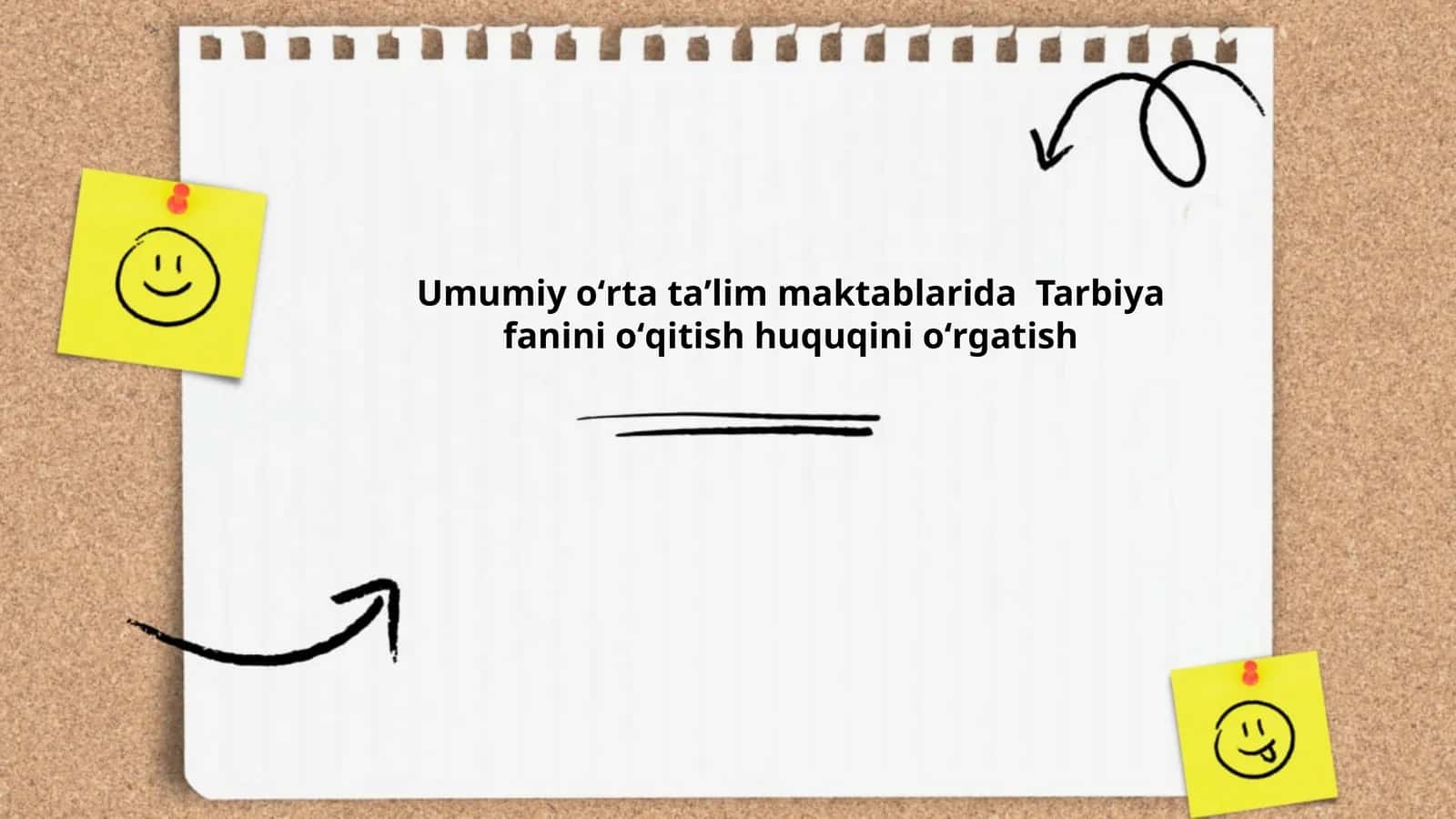 Tarbiya fanini oʻqitishning huquqiy asoslari va normativ-huquqiy hujjatlari 1