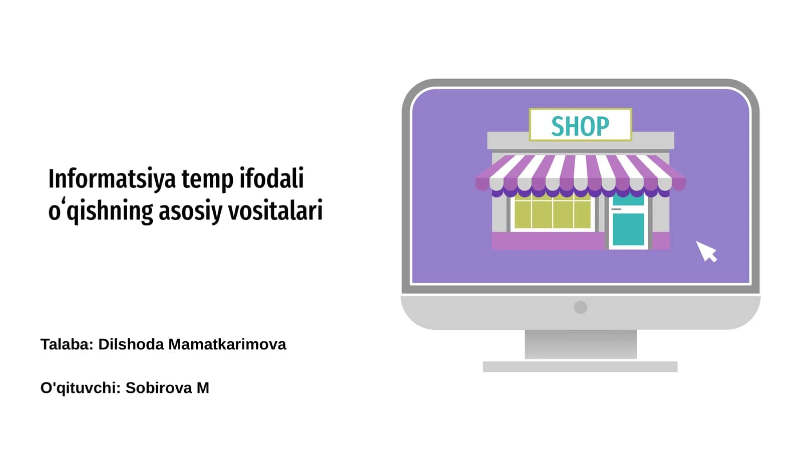 Informatsiya temp ifodali oʻqishning asosiy vositalari 1