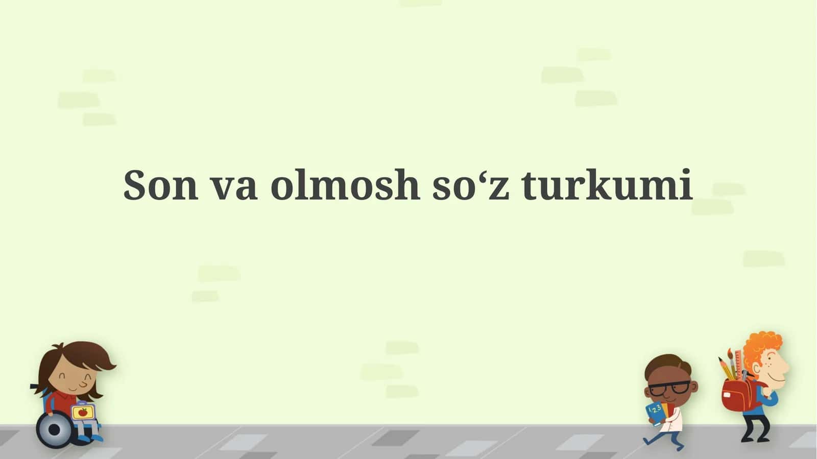 Ot va Olmosh So'z Turkumlari 1