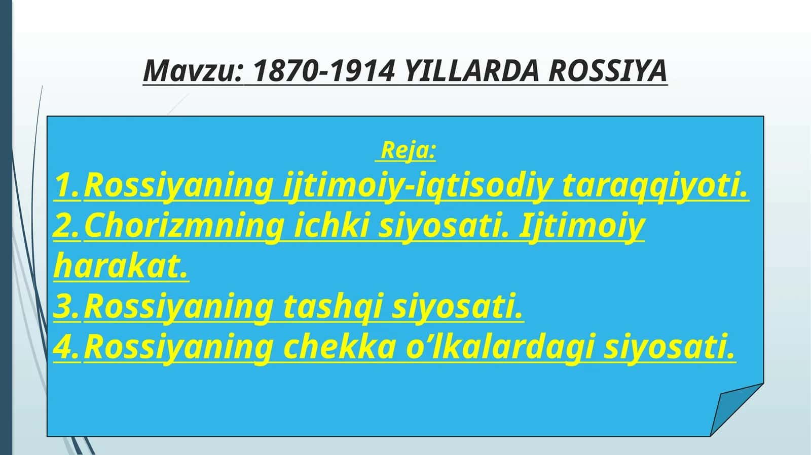 1870-1914 YILLARDA ROSSIYA 1