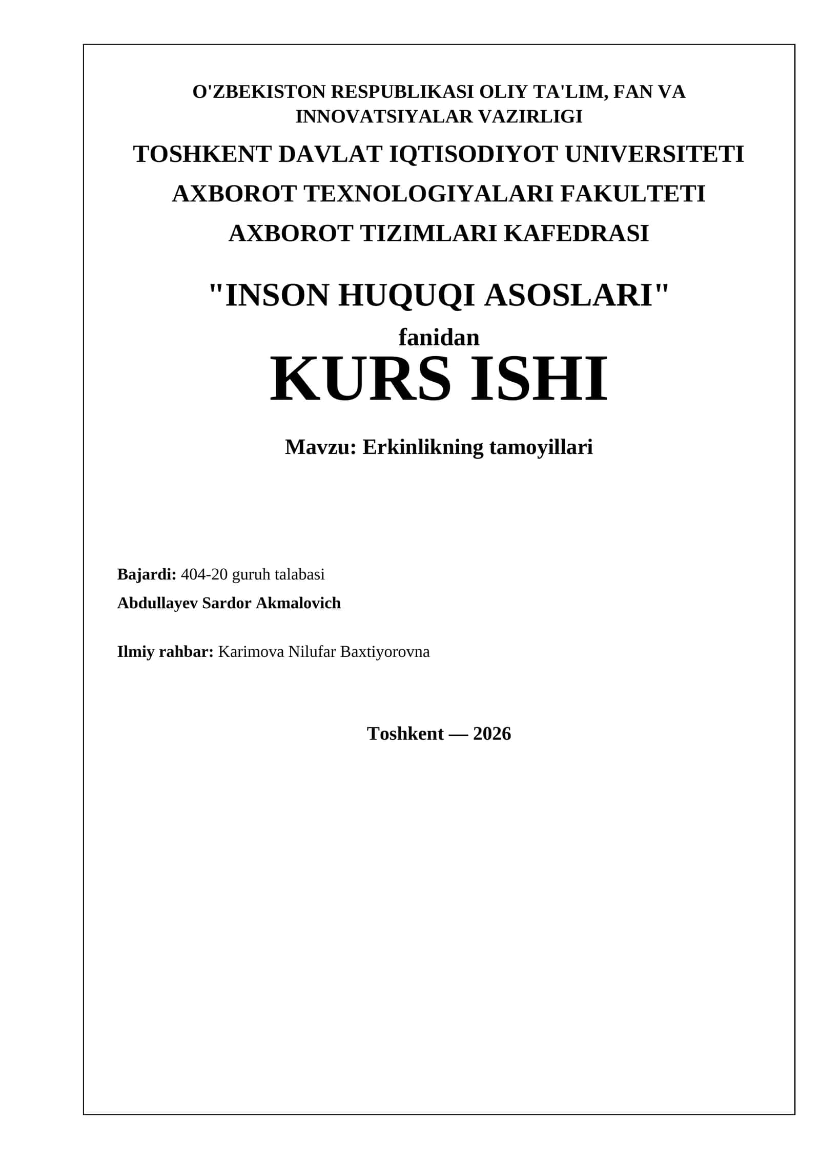 Inson huquqi asoslari 1