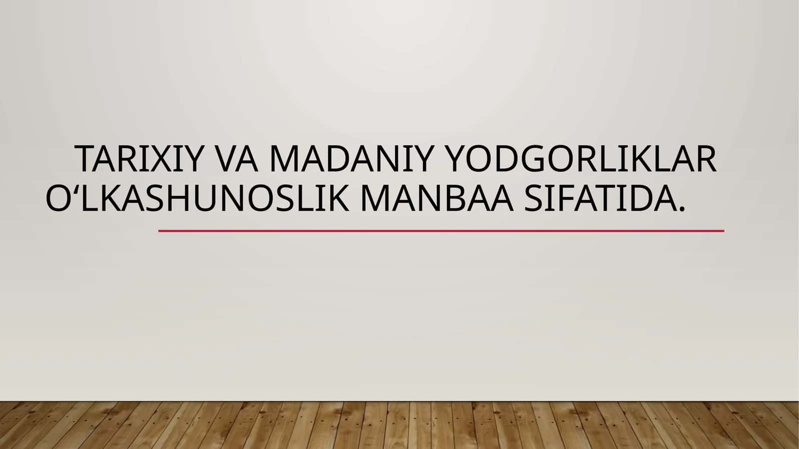Tarixiy va madaniy yodgorliklar 1
