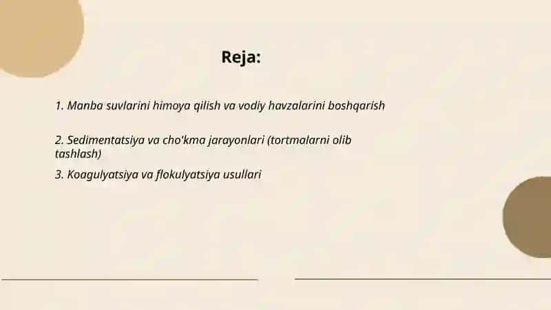 Ichimlik suvining sifatini yaxshilashdagi asosiy usullar 2