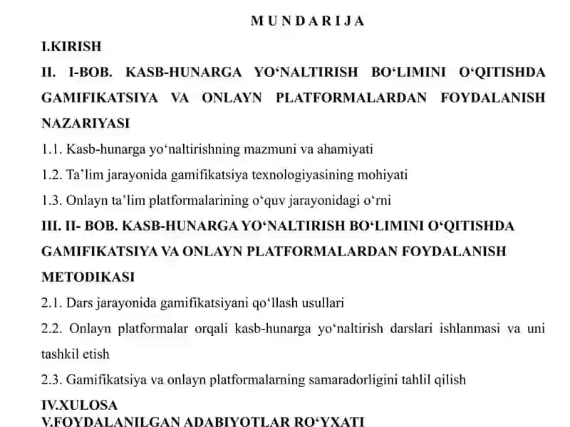 Kasb-hunarga yoʻnaltirish boʻlimini oʻqitishda gamifikatsiya va onlayn platformalardan foydalanish metodikasi 2