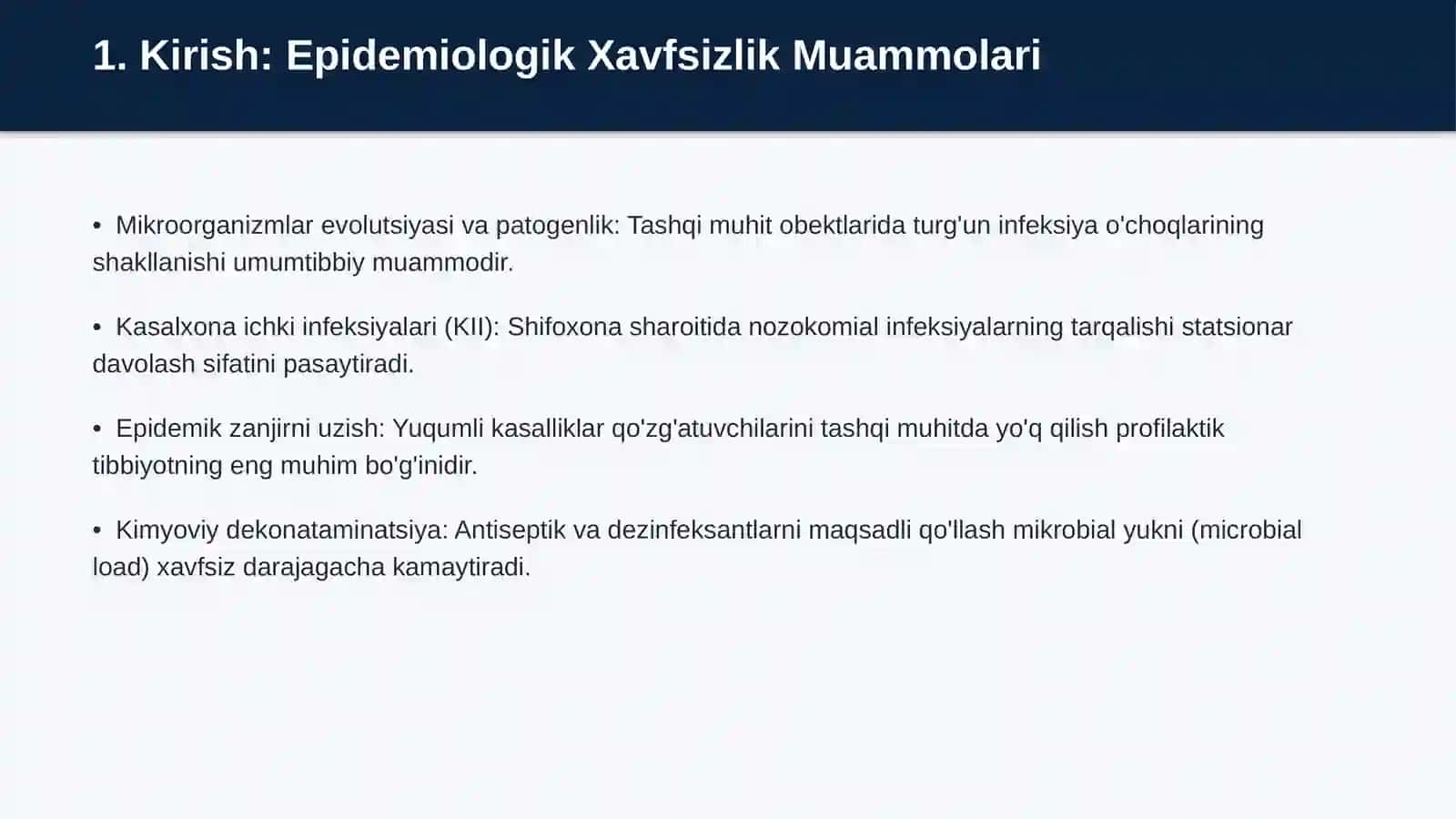 Antiseptik va Dezinfeksiyalovchi Vositalar 2