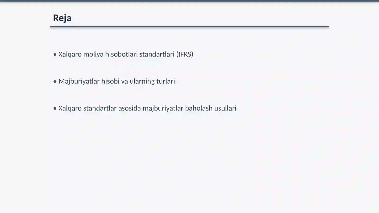 Xalqaro standartlar asosida majburiyatlar hisobi 2