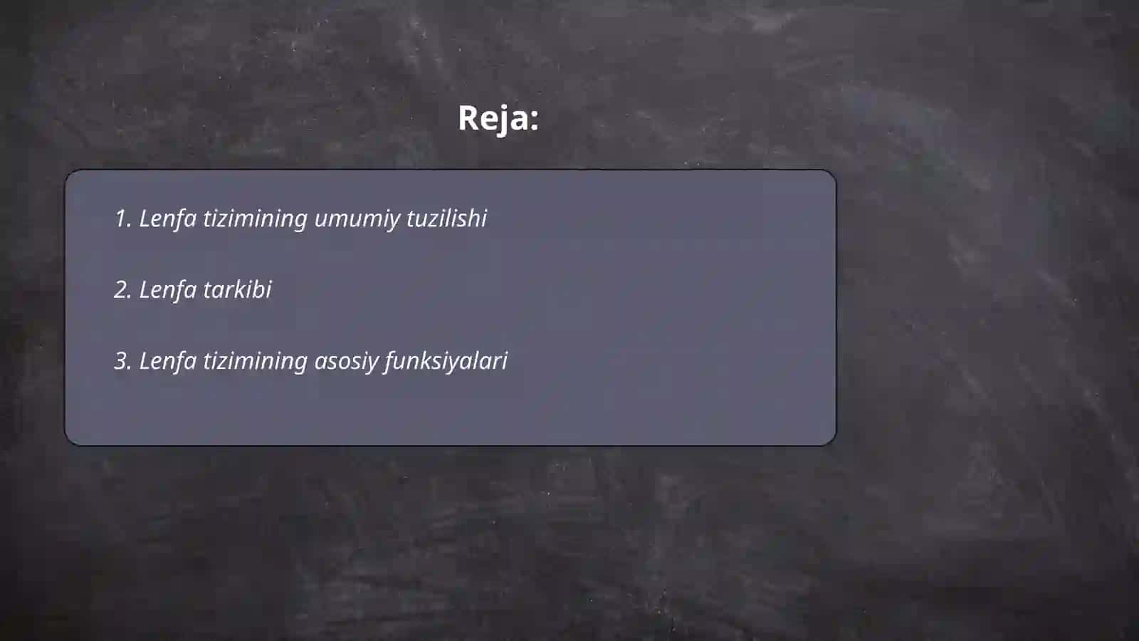 Lenfa tizimi 2