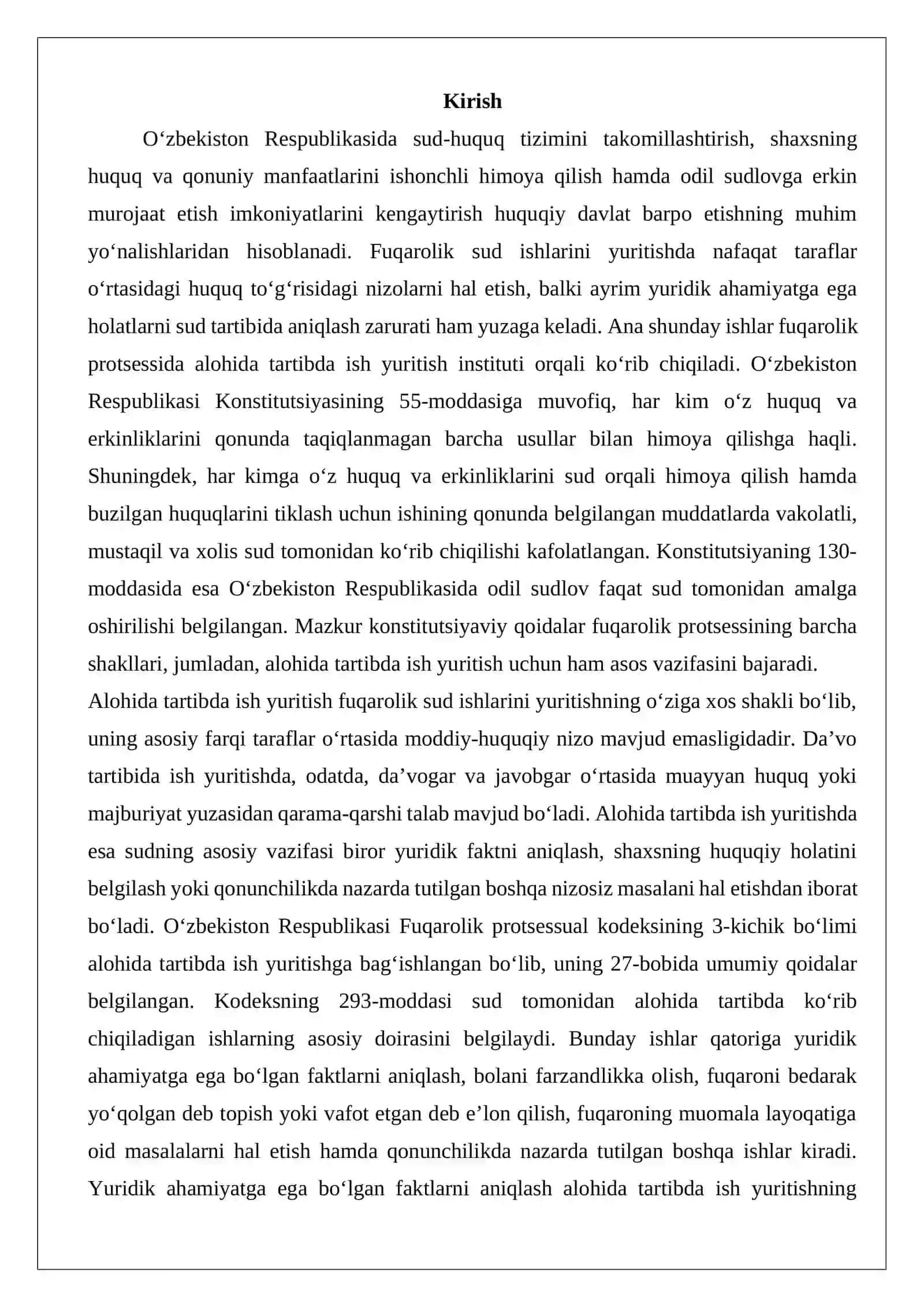 Alohida tartibda ish yuritish tushunchasi va turlari 2
