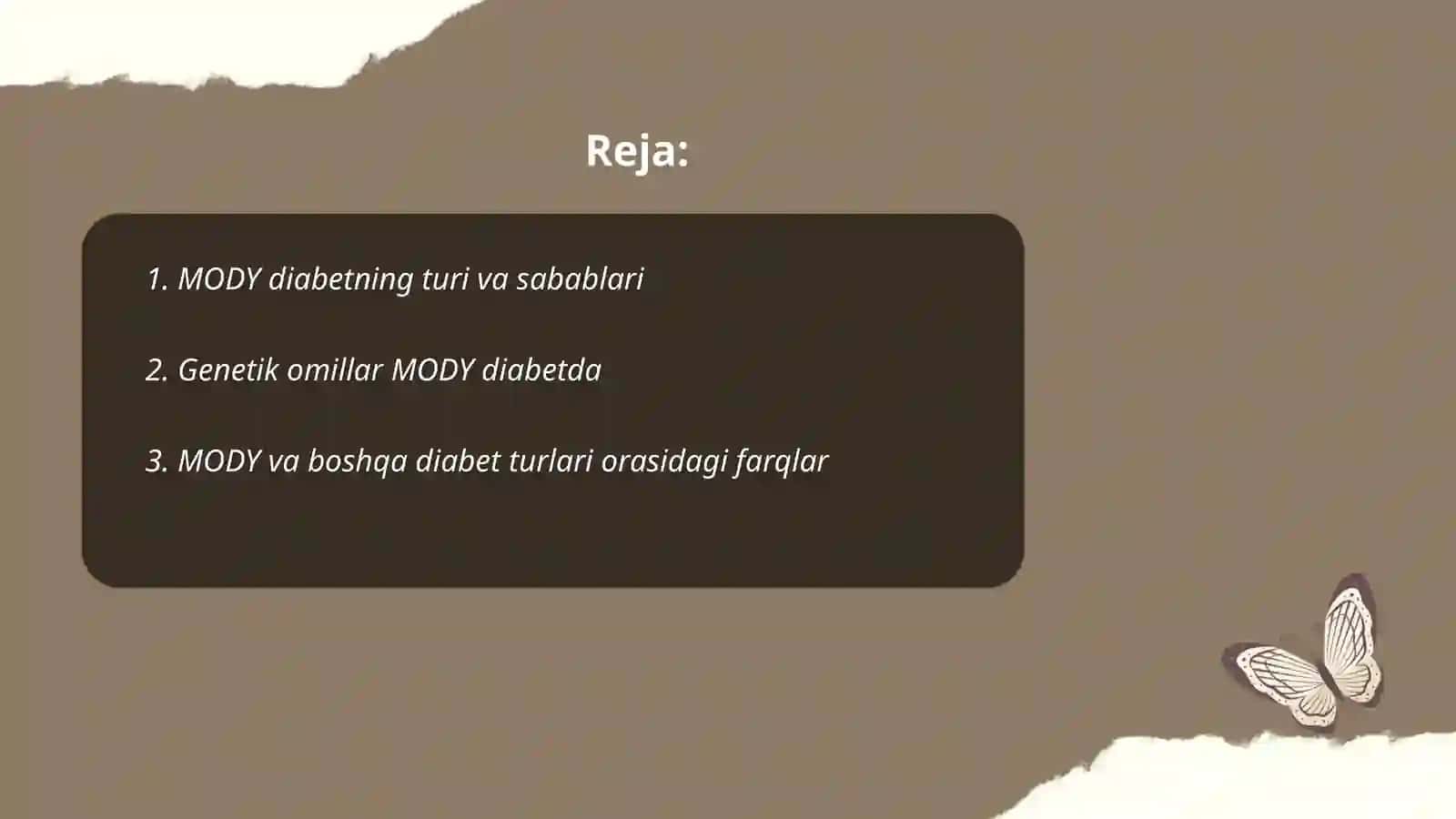 MODY tipidagi diabet 2
