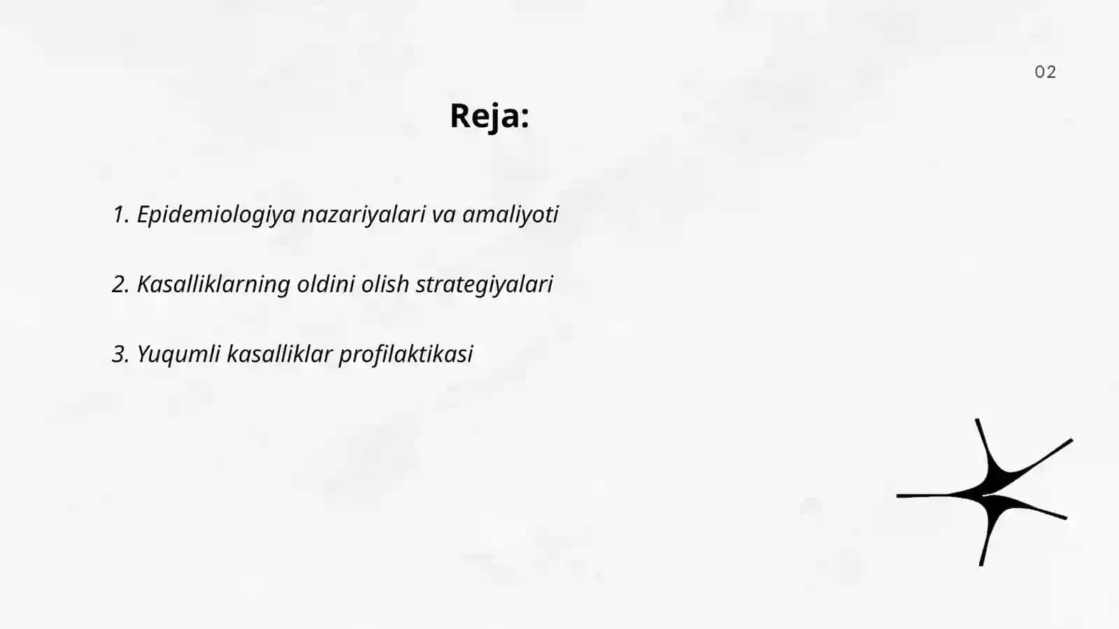 Epidemiologiya nazariyalari va amaliyoti 2