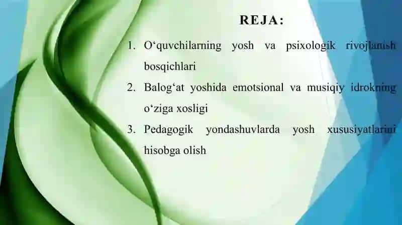 O‘quvchilar shaxsiyatida musiqiy-psixoligik xususiyatlar va balog’at yoshini e’tiborga olish muammolari 2