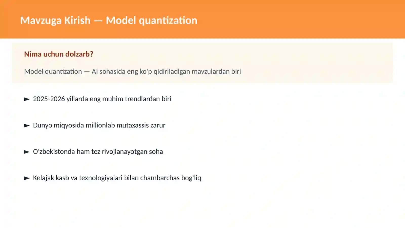 Model quantization 2