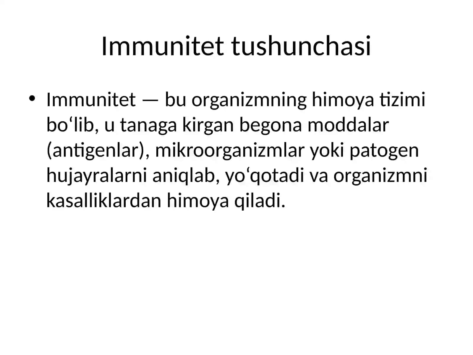 Immunitet turlari 2
