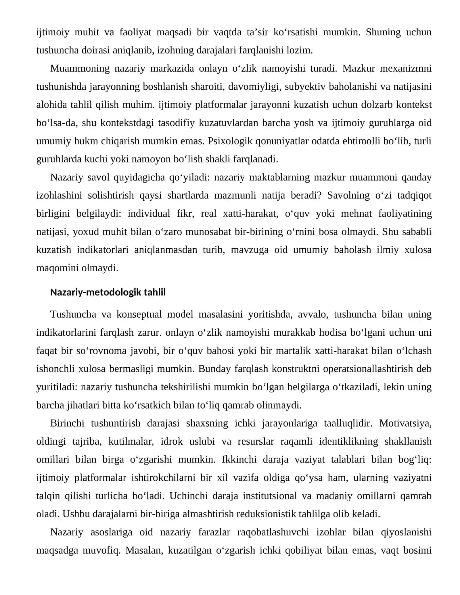 RAQAMLI IDENTIKLIKNING SHAKLLANISH OMILLARI — NAZARIY ASOSLARI 2