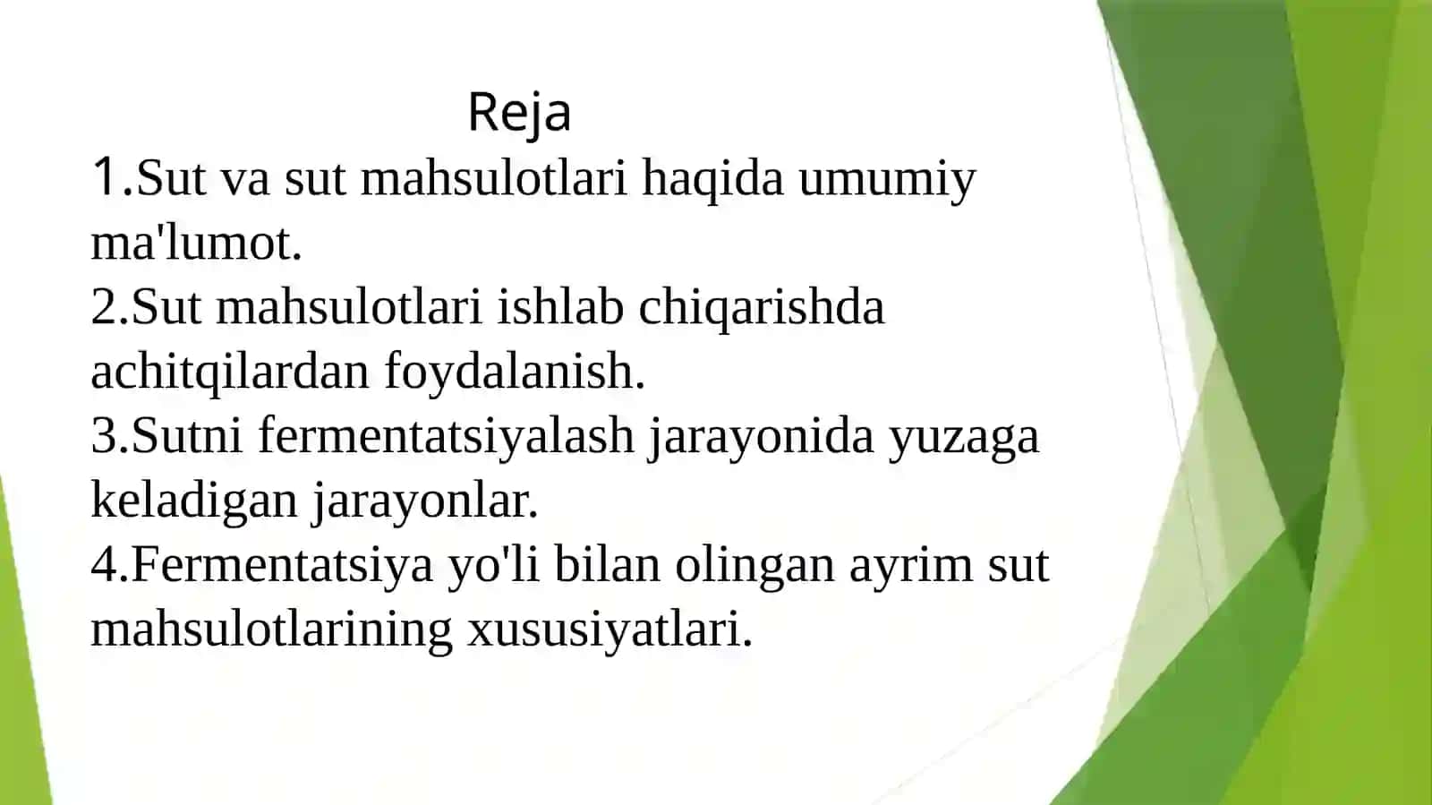 Sut va sut mahsulotlari ishlab chiqarish biotexnologiyasi 2