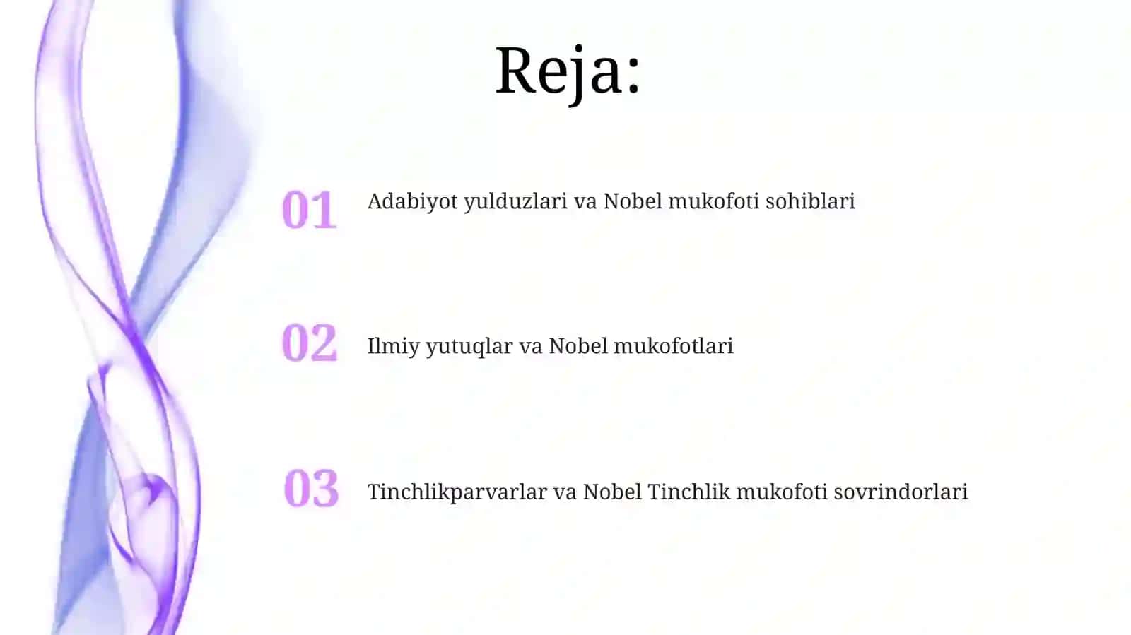 Adabiyot yulduzlari va Nobel mukofoti sohiblari 2