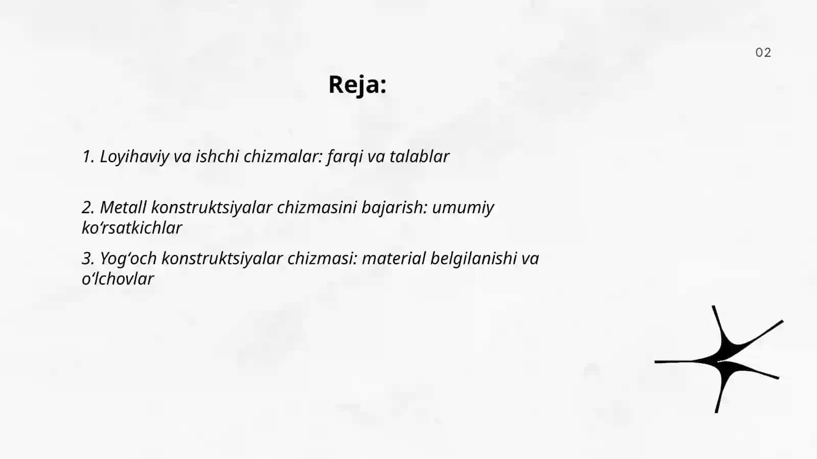 Metall yogʻoch va temir beton qurilish konstruksiyalarining chizmalarini bajarish 2