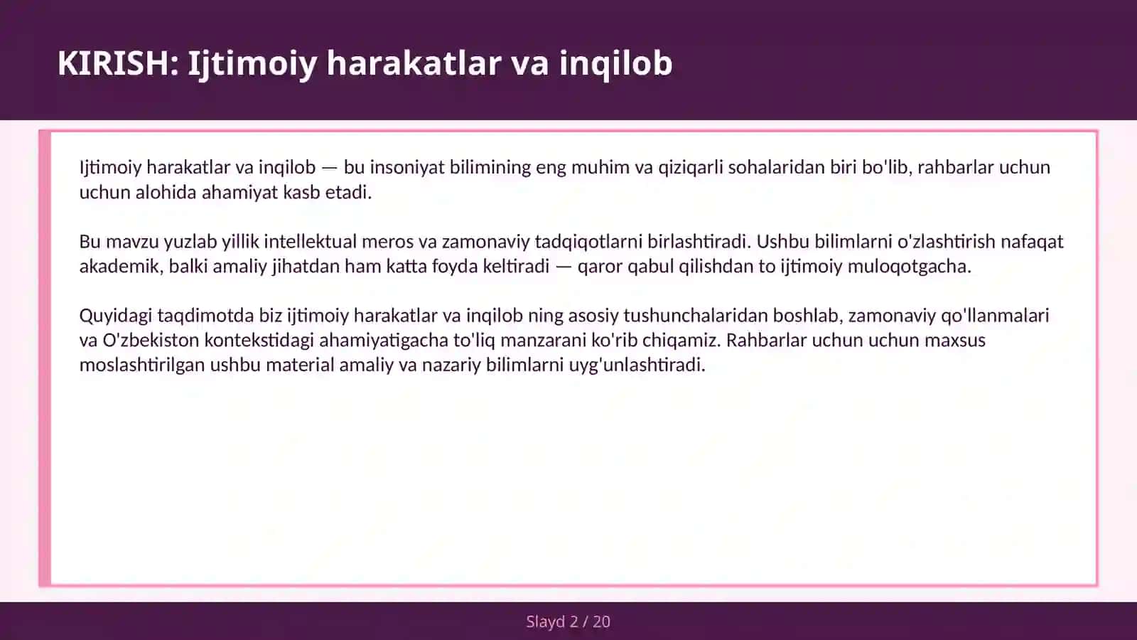 IJTIMOIY HARAKATLAR VA INQILOB 2
