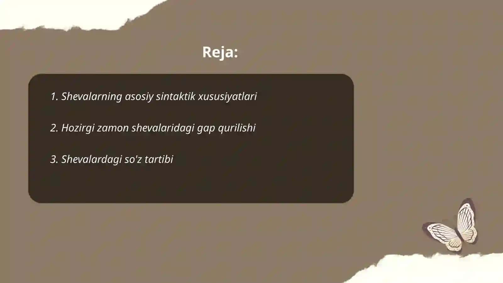 Shevalarning sintaktik xususiyatlari 2