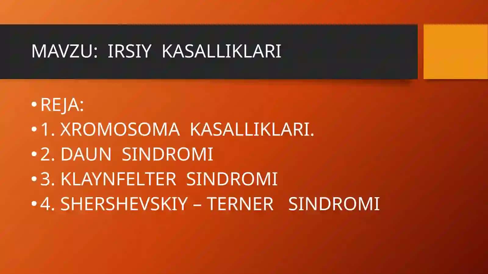 DAVOLASH ISHI YO’NALISHI II BOSQICH 206-B GURUHTALABALARIXUSHBOQOVQUVONCHBEK, QURBONNAZAROV AKBARVAOROLOV BEKZODLARNING PATOLOGIK ANATOMIYAFANIDAN TAYYORLAGAN TAQDIMOTI 2