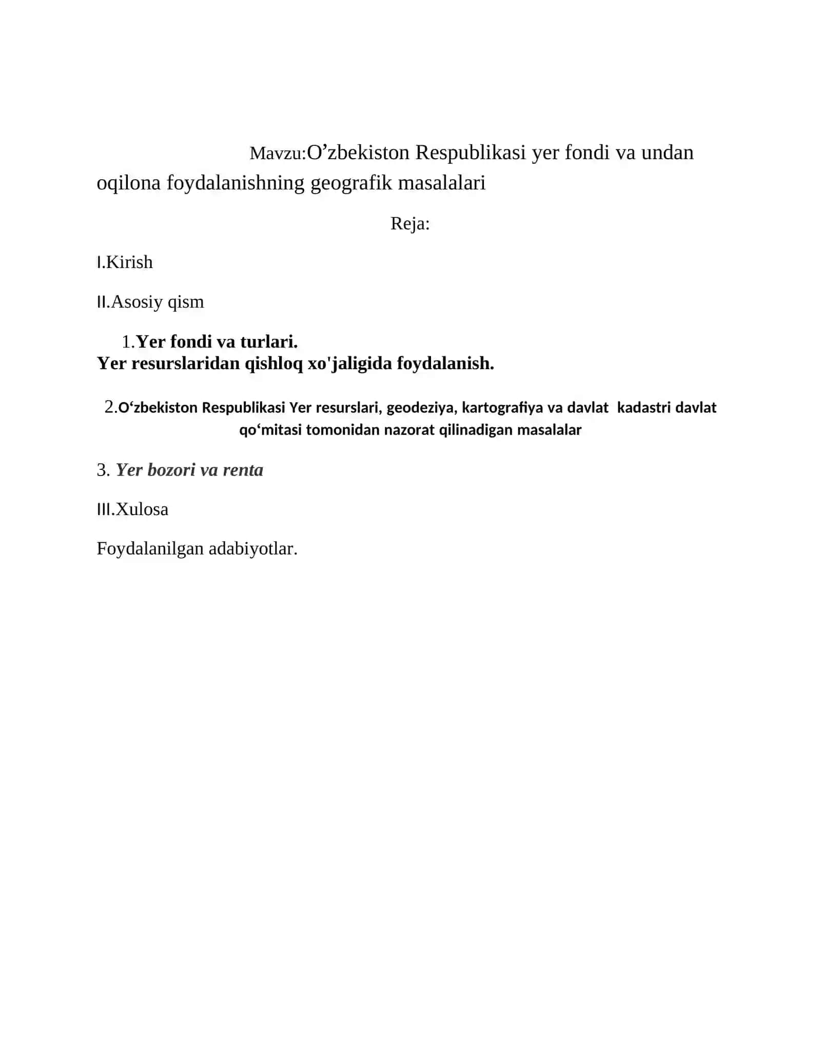 O‘ZBEKISTON GEOGRAFIYSI (iqtisodiy) 2