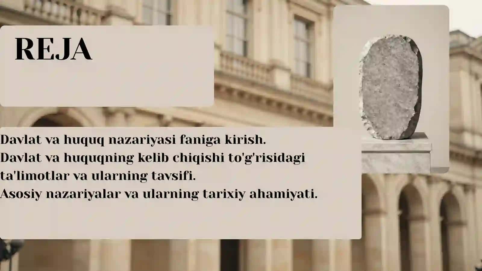 Davlat va Huquqning Kelib Chiqishi 2