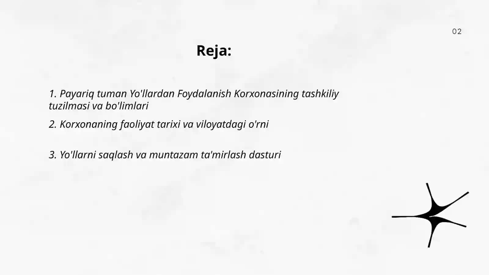 Payariq Tuman Yo'llardan Foydalanish Korxonasi 2