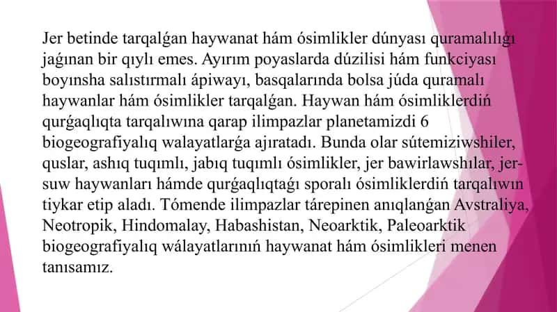 EVOLYUCIYANI DALILLEWDE BIOGEOGRAFIYAPANI DALILLERI 2