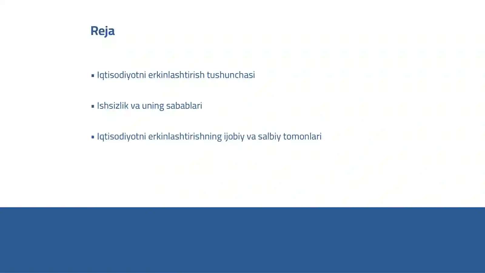 Iqtisodiyotni erkinlashtirish sharoitida ishsizlikni oldini olish chora - tadbirlari 2