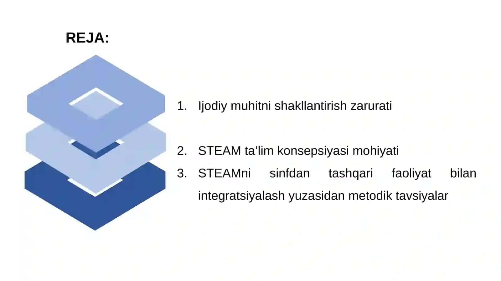 Ijodiy muhitni shakllantirishda sinfdan tashqari faoliyat va STEAM ta’lim konsepsiyasi integratsiyasi 2