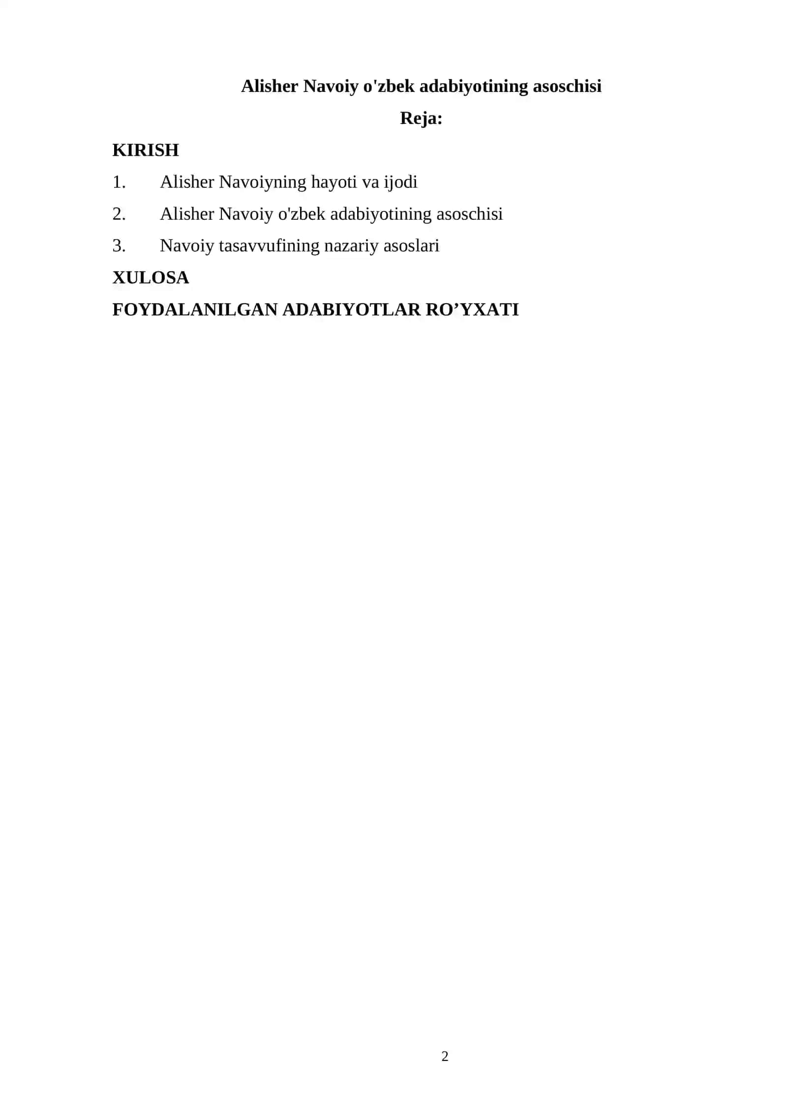 Alisher Navoiy o'zbek adabiyotining asoschisi 2
