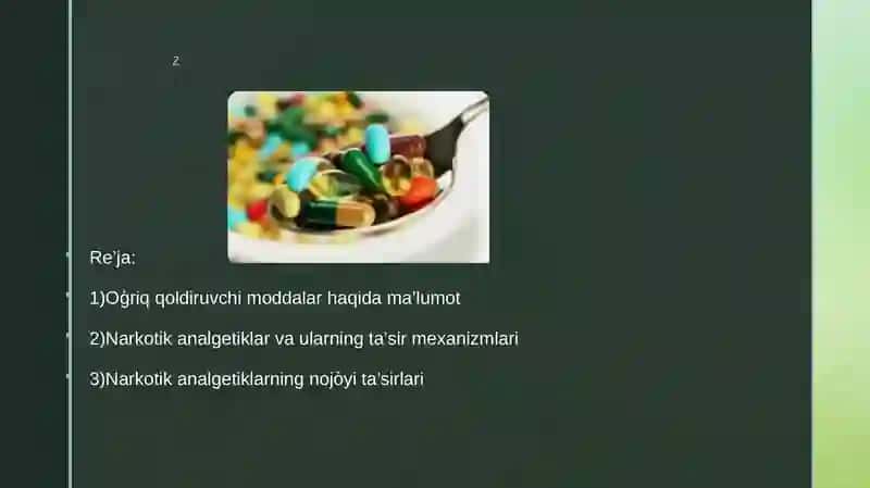 “Narkotik analgetiklar” 2