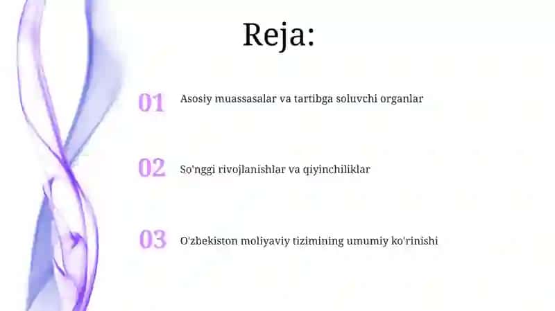 O'zbekiston Respublikasining moliya tizimi 2