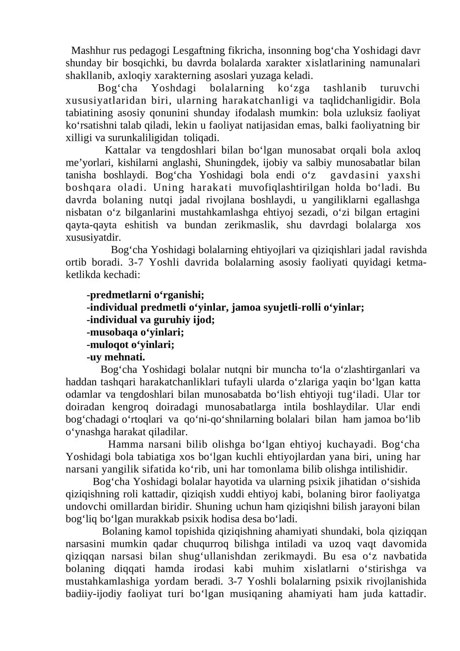 MAKTABGACHA YOSH DAVRIDA PSIXIK RIVOJLANISH XUSUSIYATLARI 2