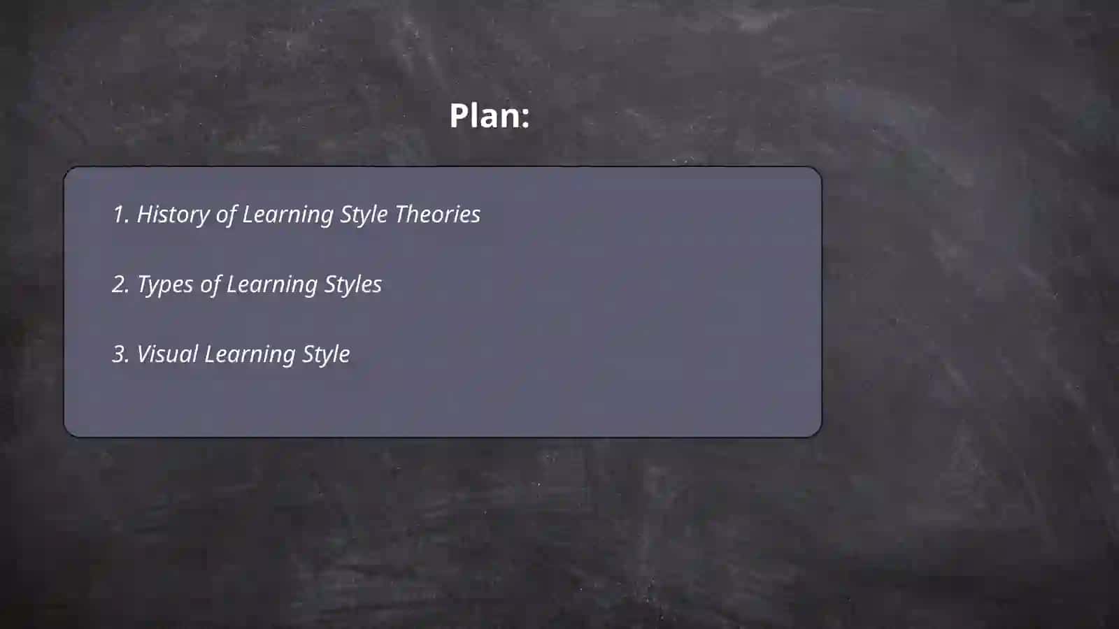 The learning style approach 2