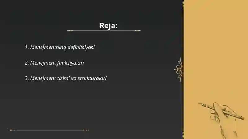 Menenjment obekti va subekti 2