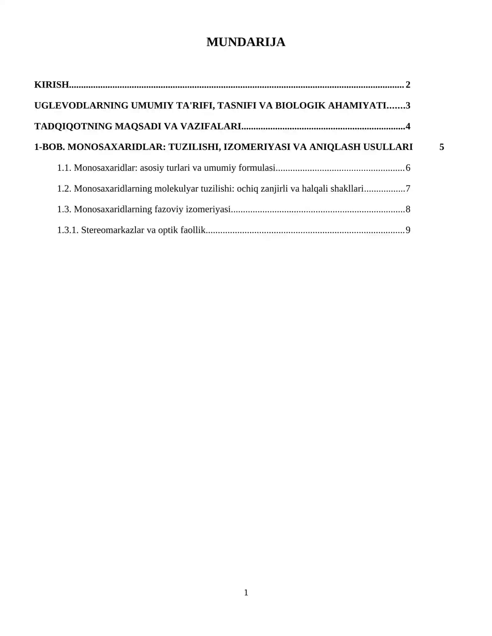 Monosaxaridlarning tuzilishini va fazoviy izomerlarini aniqlashda qo‘llaniladigan reaksiyalar. Di- va polisaxaridlar. Uglevodlarning tabiatda uchrashi va ularning ahamiyati. 2